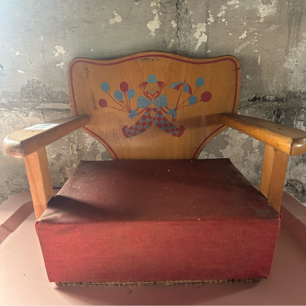 Vtg | Clown Kids Booster Seat